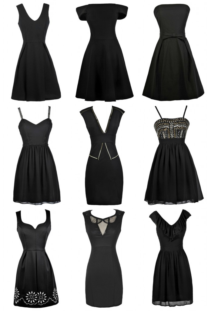 Black Dresses Collage