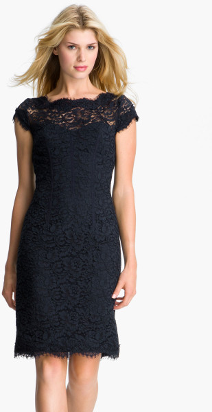 Monique lhuillier navy outlet dress